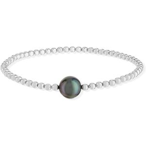 MATY OUTLET -Bracelet argent 925 perle de cuture de Tahiti 18,5 cm