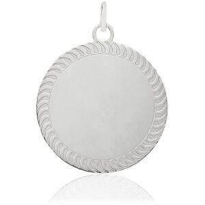 Pendentif argent 925 mÃ©daille personnalisable- MATY - Publicité