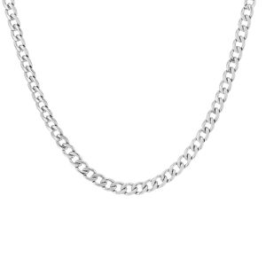 Collier acier maille gourmette 60 cm- MATY