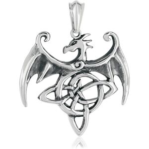 MATY OUTLET -Pendentif acier dragon ailÃ©