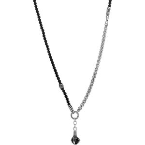 MATY OUTLET -Collier acier onyx 69 cm