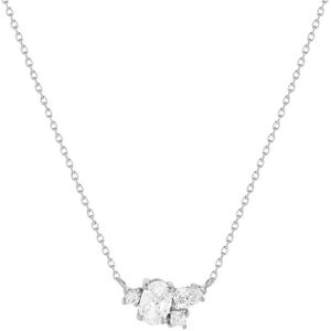 MATY OUTLET -Collier or blanc 375 zirconias 45 cm