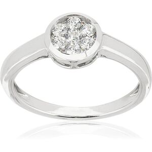 MATY OUTLET -Bague or 750 blanc diamant synthÃ©tique 50,51,52,53,54,55,56,57,58,59,60,61,62