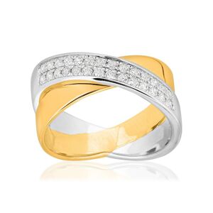 Bague 2 ors 750 diamants synthÃ©tiques 0.35 carat- MATY 50,51,52,53,54,55,56,57,58,59,60,61,62