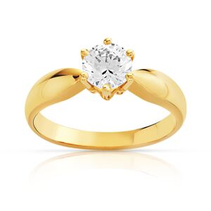 Bague solitaire or 750 diamant synthÃ©tique 0.70 carat- MATY 48,49,50,51,52,53,54,55,56,57,58,59,60,61,62,63,64,65,66