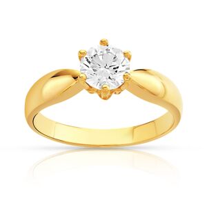 Bague solitaire or 750 diamant 80/100e de carat- MATY 48,49,50,51,52,53,54,55,56,57,58,59,60,61,62