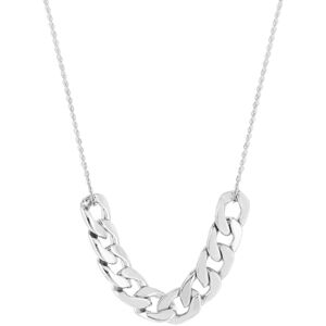 MATY OUTLET -Collier acier maille gourmette XXL 45 cm