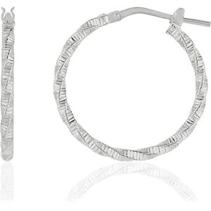 CrÃ©oles argent 925 torsadÃ©es 23.80 mm- MATY