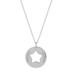 MATY OUTLET -Collier en argent 925 mÃ©daille Ã©toile