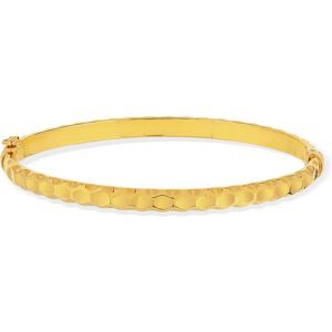 Bracelet jonc or 750 jaune travaillÃ©- MATY