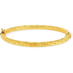 Bracelet jonc or 750 jaune diamantÃ©- MATY