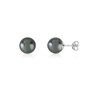 Boucles d'oreilles argent 925 perles de culture de Tahiti- MATY