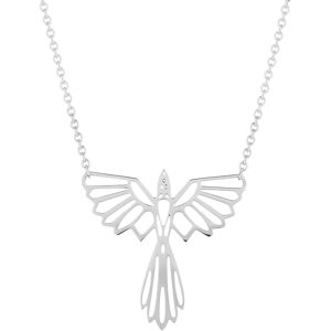 OUTLET -Collier acier maille forçat oiseau 48 cm