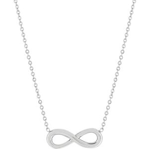 MATY OUTLET -Collier acier maille forÃ§at infini 47 cm