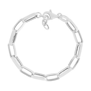 Bracelet argent 925, mailles rectangulaires 21 cm.- MATY