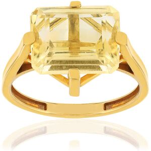 Bague or jaune 750, 1 citrine de 5 carats.- MATY 50,51,52,53,54,55,56,57,58,59,60,61,62