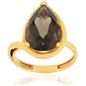 Bague or jaune 750, 1 quartz de 5,31 carats.- MATY 50,51,52,53,54,55,56,57,58,59,60,61,62