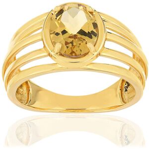 Bague or jaune 375, 1 Citrine 1,30 carat.- MATY 60,62,55,58,50,53,54,56,59,51,52,61,57