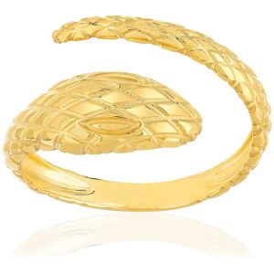 Bague or jaune 375, motif serpent.- MATY 50,51,52,53,54,55,56,57,58,59,60