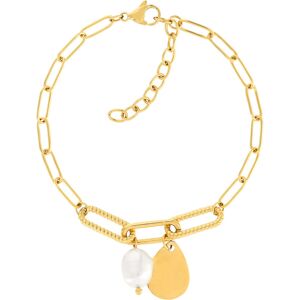 Bracelet acier jaune 21,5 cm- MATY