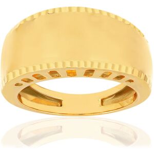 Bague or jaune 375, bord ciselÃ©- MATY 52,54,56,58,60,62