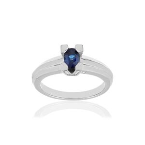 Bague VAN BRILL or blanc 750, saphir, diamants.- MATY 49-50,51-52,53-54,55-56,57-58,59-60,61-62