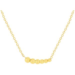 Collier or jaune 375 42 cm, motif boule- MATY