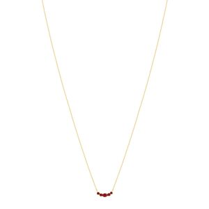 Collier or jaune 375 rubis 43 cm- MATY