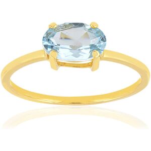 Bague or jaune 375 topaze ovale- MATY 56,57,58,59,60,54,51,53,55,50,52