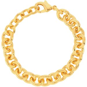 Bracelet plaquÃ© or 20 cm maillons ronds- MATY