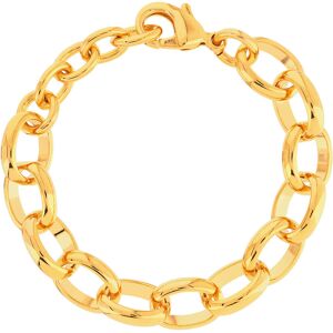 Bracelet plaquÃ© or 19 cm maillons ronds- MATY