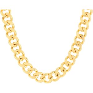 Collier plaquÃ© or maille gourmette 45 cm- MATY