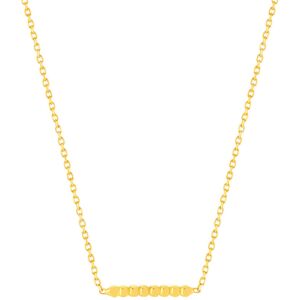 Collier or 375 jaune, motif boules 45 cm- MATY - Publicité