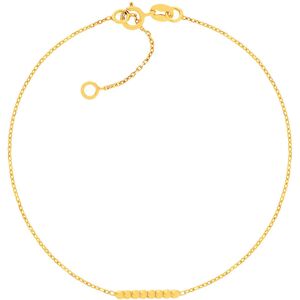 Bracelet or 375 jaune. Motif boules 18.5 cm- MATY - Publicité