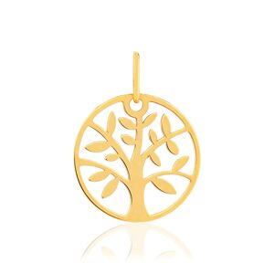 Pendentif or 375 jaune, motif arbre de vie.- MATY