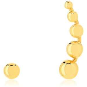 Boucles d'oreilles or 375 jaune, motif boules- MATY - Publicité