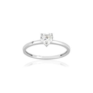 Bague or 375 blanc zirconia blanc- MATY 55-56,51-52,53-54,49-50,57-58