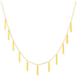 Collier or jaune 375 pampilles 43 cm- MATY