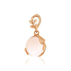 Pendentif or 375 rose quartz- MATY