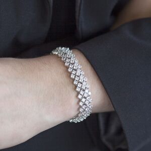 Bracelet argent 925 zirconias 15.5 cm- MATY