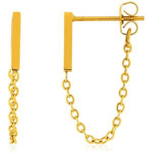 Boucles d'oreilles acier jaune- MATY