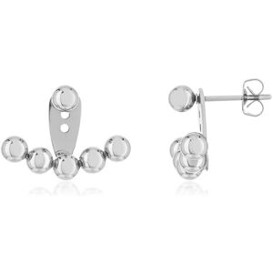 Boucles d'oreilles contours acier- MATY