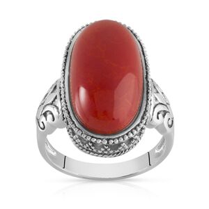 MATY OUTLET -Bague argent 925 corail gorgone 49-50,51-52,53-54,55-56,57-58,59-60,61-62