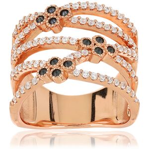 MATY OUTLET -Bague argent 925 rose zirconia 49-50,51-52,53-54,55-56,57-58,59-60,61-62 - Publicité