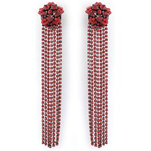 OUTLET -Clips d'oreilles fantaisie rouge