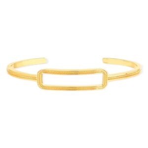 Bracelet plaquÃ© or jaune motif cordage 58 mm- MATY