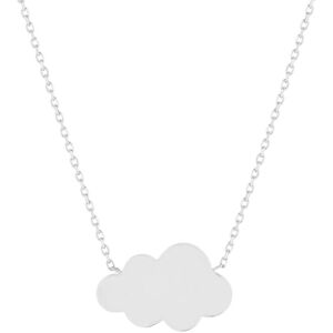 Collier argent 925, motif nuage personnalisable 45 cm- MATY