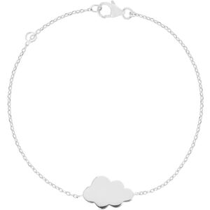 Bracelet argent 925 motif nuage personnalisable 18 cm- MATY