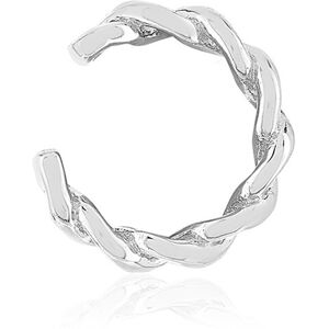 Clip d'oreille earcuff argent 925 effet tressÃ© vendu Ã  l'unitÃ©- MATY