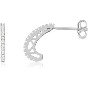 Boucles d'oreilles argent 925 zirconias- MATY